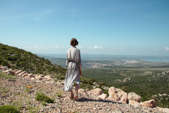 Young traveler in a Mountain adventure.