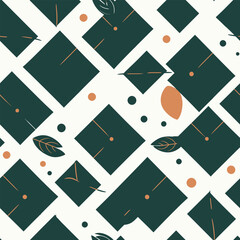 Gentle Pastel Leafy Fantasy - Abstract Pastel Galactic Leaves Seamless Pattern
