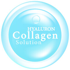 Hyaluronic acid skin solutions, blue collagen, and vitamin serum drop	
