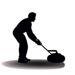 curling, silhouette, vector, sport, cleaning, illustration, people, cleaner, golf, boy, vacuum, hockey, person, scooter, silhouettes, worker, woman, black, business, men, art, child, ball, work, club,