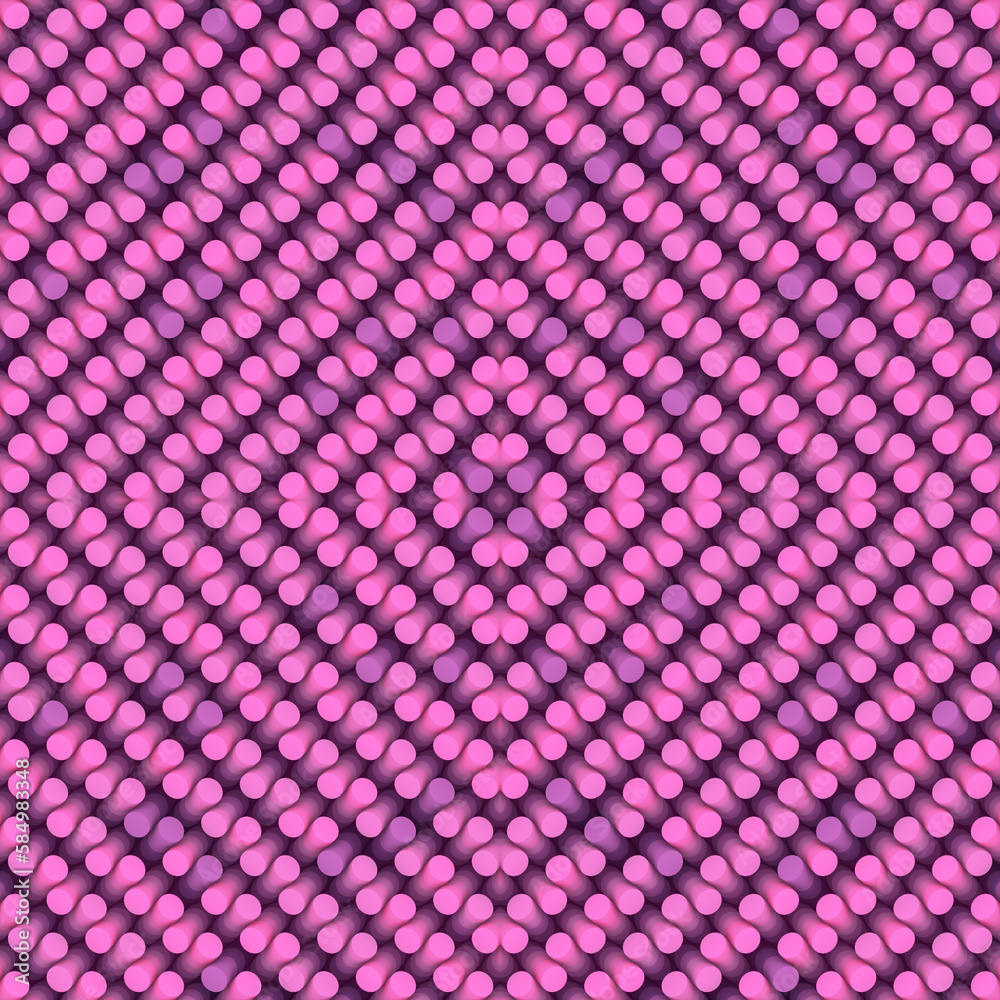 Poster digital background with pink colored cylindrical shapes. art pattern decoration element. 3d renderin