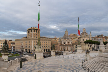 the city of Rome from the monument to Victor Emanuel II