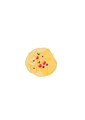 cookies on a white background