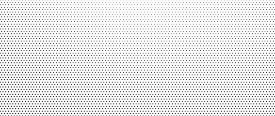 Naklejka na ściany i meble Monochrome Dots Background. Fade Texture. Vintage Pop-art Backdrop. Grunge Black and White Overlay. Vector illustration