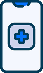 Medical App icon represents mobile or web-based applications that provide medical information, symptom tracking, and appointment scheduling