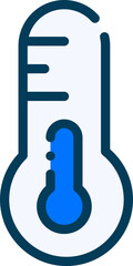 A thermometer icon represents body temperature measurements and monitoring, which is essential in diagnosing and treating many medical conditions