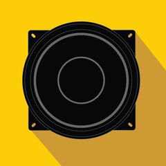 illustration of speaker flat design icon vector eps 10