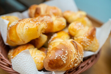 baked croissants
