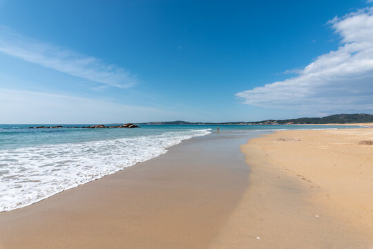 Playa de A Lanzada, en O Grove (Galicia, Espa&ntilde;a)