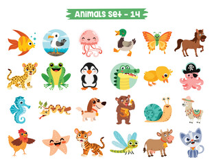 Set Of Cute Cartoon Animals © yusufdemirci