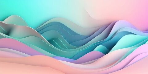 Abstract colorful background in soft pastel colors. Generative AI