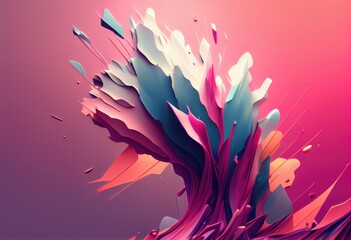 Abstract colorful background in soft pastel colors. Generative AI