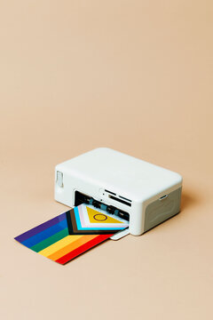 printer printing an intersex-inclusive progress pride flag