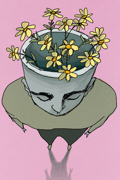 Thinking in Flowers is His Superpower