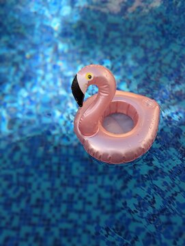 Mini flamingo pool float