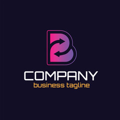 Letter b arrow logo design vector © Freelancer Shubhro