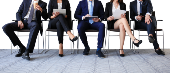 Business people waiting for job interview