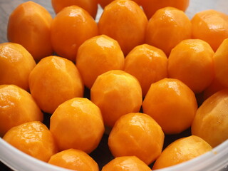 peeled Mayongchid, Plango or sweet Marian plum