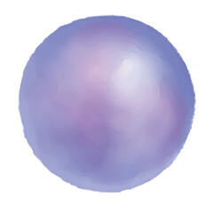 紫色の球体の水彩テクスチャ素材