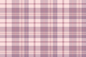 Purple Tartan Pattern Fabric Design Texture Is Woven in a Simple Twill, Two Over Two Under the Warp, Advancing One Thread at Each Pass.