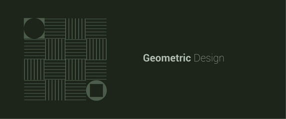 Seamless memphis geometric vector illustration design on a dark background, memphis geometric elements for minimalist and modern design. Good for background, backdrop, cover, print, card, banner.