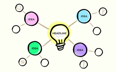 Infographic Mind Map Vector