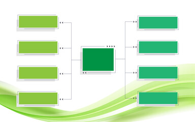 Infographic Mind Map Vector