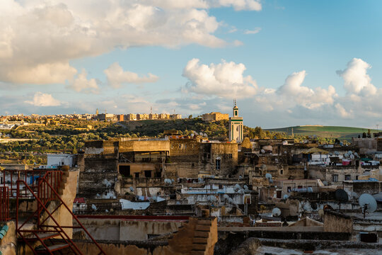 Panoramic view of a city in Morocco