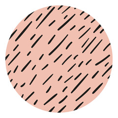 Set of round abstract shapes backgrounds patterns icons for social networks Drawn doodle shapes curves lines spots drops Fashionable modern trend Vector illustration