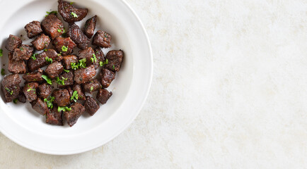 Garlic butter steak bites