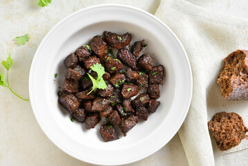 Garlic butter steak bites