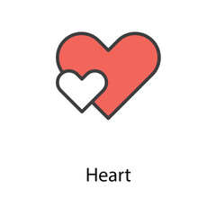 Heart icon design stock illustration