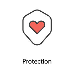 Protection icon design stock illustration
