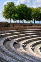 Fototapeta na wymiar Medici Fortress or Fortezza Medicea Anfiteatro Amphitheater in Siena, Tuscany, Italy