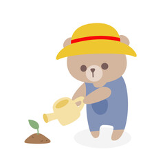 Farmer Bear with plan