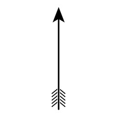 Bow arrows icon on transparent background.