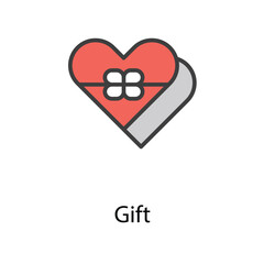Gift icon design stock illustration
