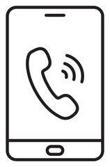 Information technology telephone, dial vector icon illustration