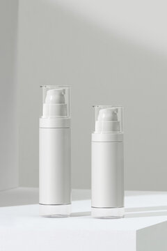 Decorative minimal cosmetic products.