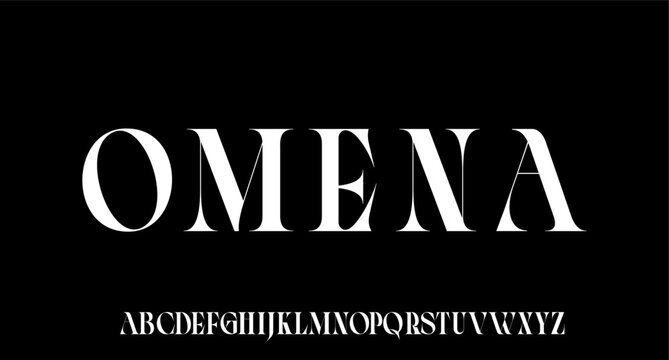 OMENA. the luxury and elegant font glamour style	