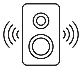 Information technology speaker vector icon illustration