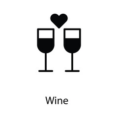 Wine icon design stock illustration