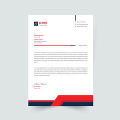 modern corporate letterhead template design