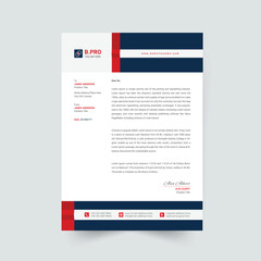 modern corporate letterhead template design