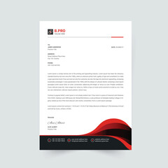 Business style letterhead template design 
