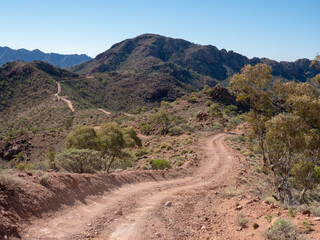Ridge top track at Arkaroola, South Australia
