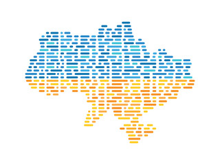 Fototapeta premium Map of Ukraine, Ukraine vector map, Ukraine in Europe, Heart of Eastern Europe, European Ukraine