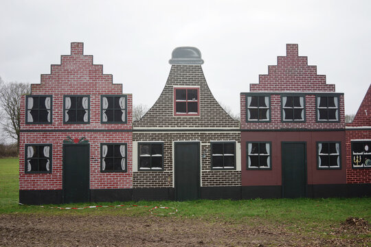Huge triplex typically Dutch houses