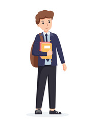 character high school student in school uniform