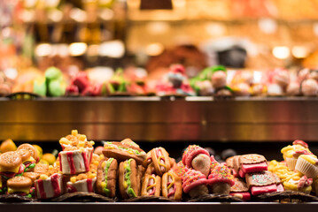 Fast food miniature candy products